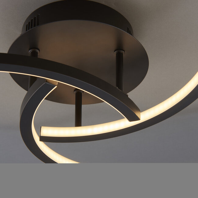 Lanson LED 20W Flush Matt Black