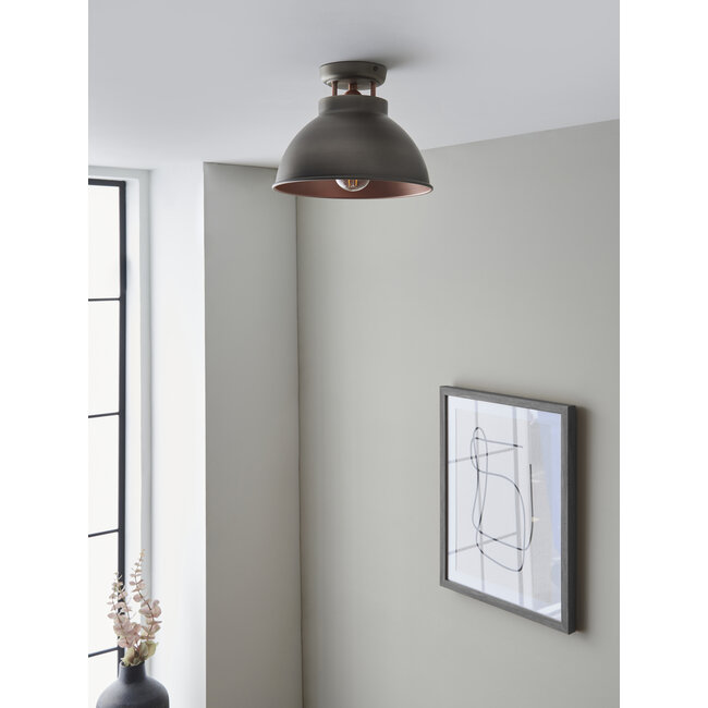 Baldwin 1lt Semi Flush Black