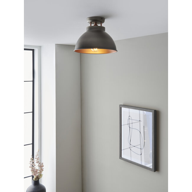 Baldwin 1lt Semi Flush Black