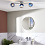Torbay Bathroom 3 Light Semi Flush Blue