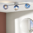 Torbay Bathroom 3 Light Semi Flush Blue