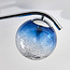 Torbay Bathroom 3 Light Semi Flush Blue