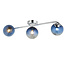 Torbay Bathroom 3 Light Semi Flush Blue