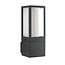 Lantern 1lt Wall IP44 7W Textured Grey