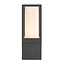 Lantern 1lt Wall IP44 7W Textured Grey