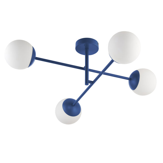 Tosia Bathroom 4 Lt Ceiling Fitting Blue