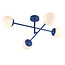 Tosia Bathroom 4 Lt Ceiling Fitting Blue