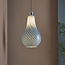 Candy Stripe Glass Easy fit Pendant Blue