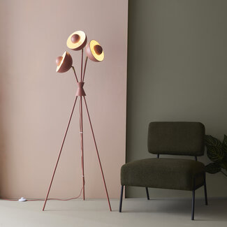 Elements Levi Retro Floor Lamp Clay