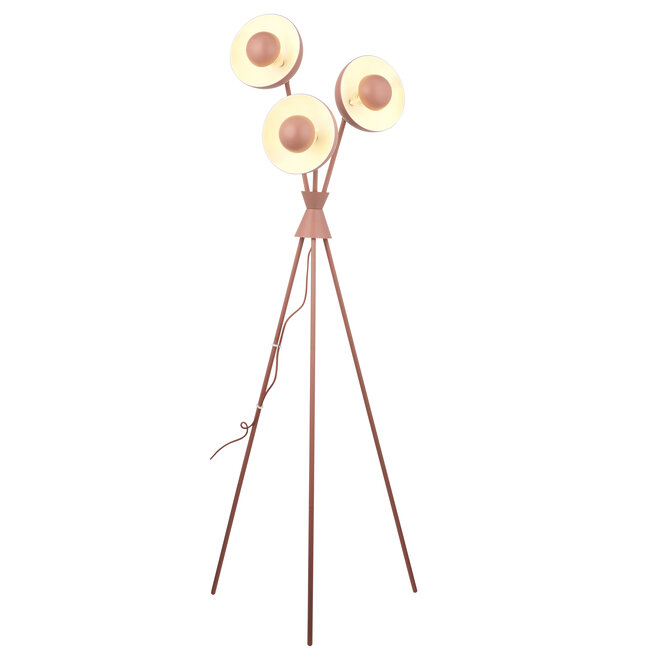 Elements Levi Retro Floor Lamp Clay