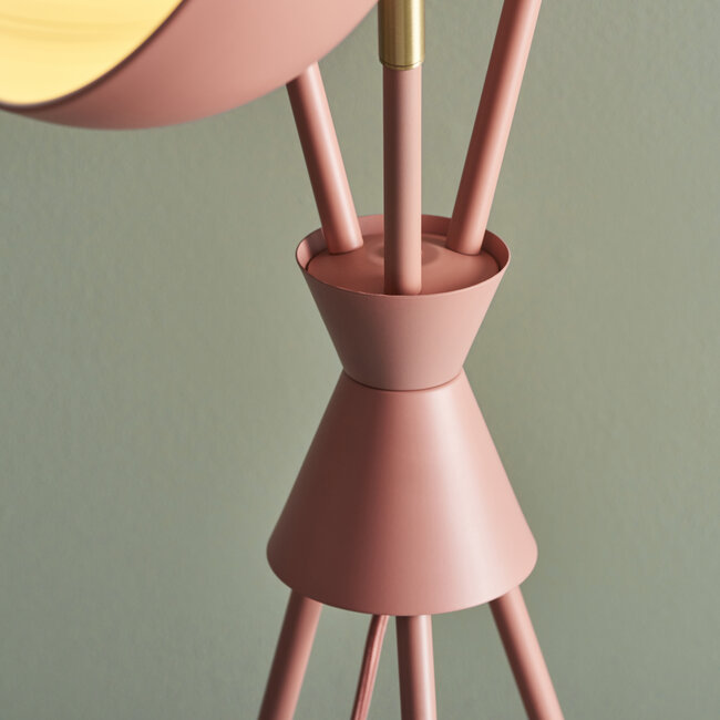 Elements Levi Retro Floor Lamp Clay