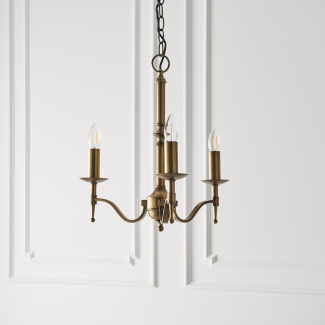 Stanford 3 Light Brass