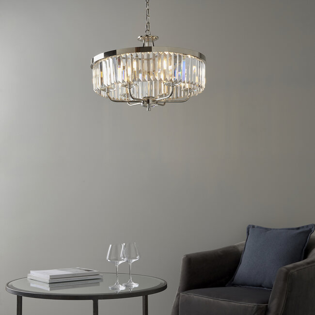 Sheffield 6lt Pendant - chrome