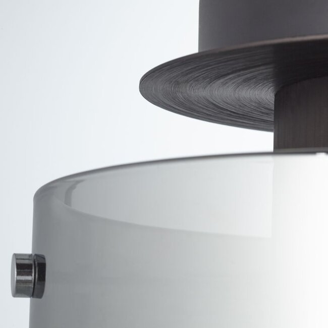 Brilliant Beth Single Flush E27 Smoke / Coffee