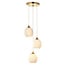 Leia 3lt Pendant Satin Gold