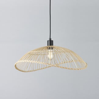 Jacaranda 1 Light Pendant Ceiling Fitting 50cm Rattan