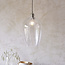 Drop Hammered Lrg Pendant - B.Nickel