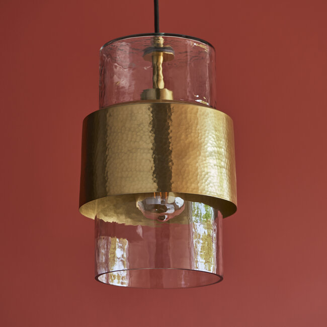 Akari 1lt Pendant - Hammered Brass