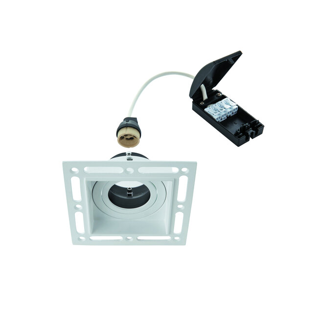 GU10 Trimless Plaster in Downlight White