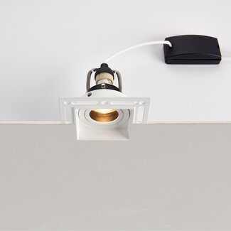 GU10 Trimless Plaster in Downlight White