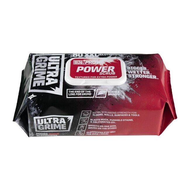 Ultra Grime XXL Power Scrub 80 Wipes