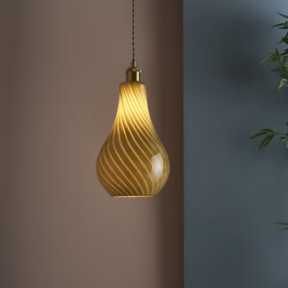 Lolly Glass Easy fit Pendant Yew Green