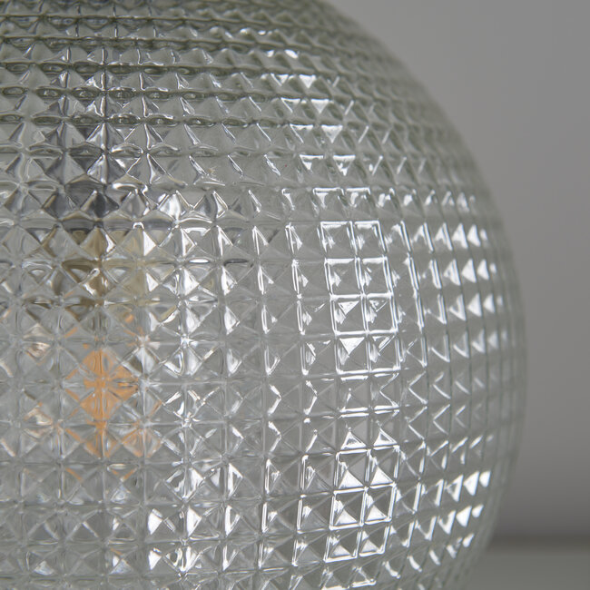 Knighton 2lt table  - clear glass