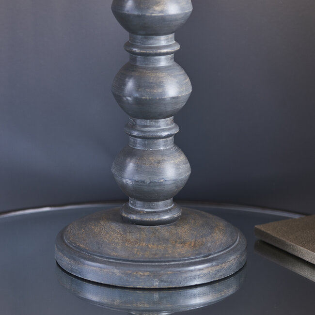 Joss table base Dark wood wash