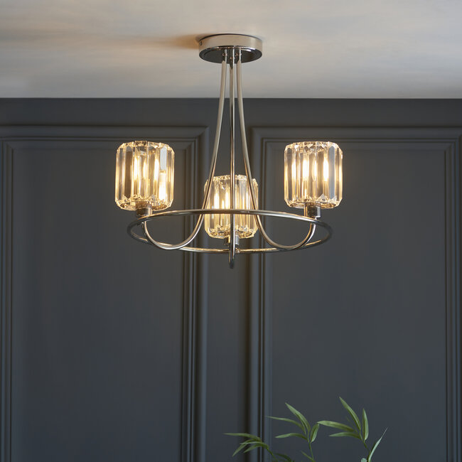 Berenice 3lt Semi Flush - B Nickel