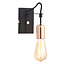 Hariett 1lt Wall Copper Plate Matt Black