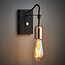 Hariett 1lt Wall Copper Plate Matt Black