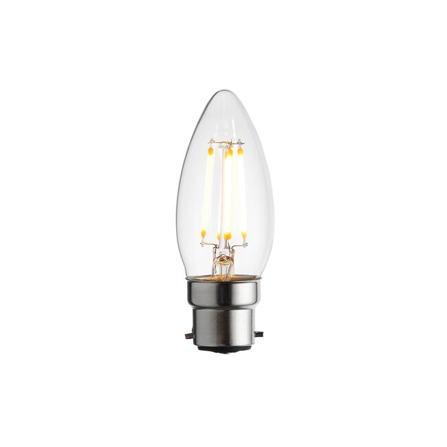 B22 4W Candle Dimmable Bulb - Clear