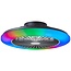 Brilliant Salerno LED RGB Ceiling Fan Light 49CM Black