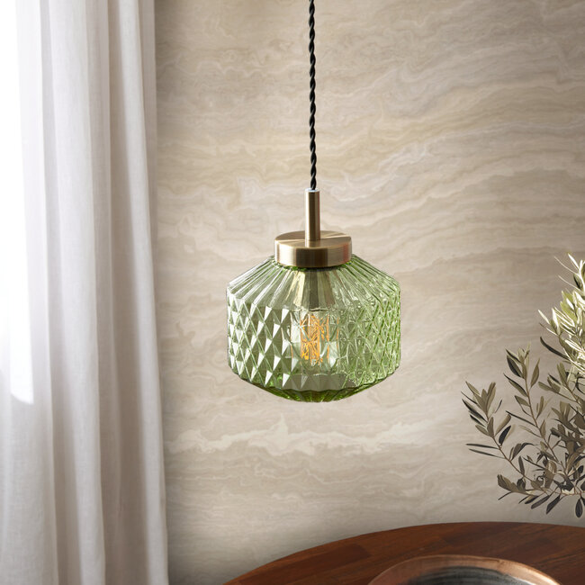 Sutton 1 Light Pendant Ceiling Fitting Green