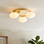 Ivonah 3 Light Semi Flush Ceiling Fitting Round
