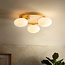Ivonah 3 Light Semi Flush Ceiling Fitting Round