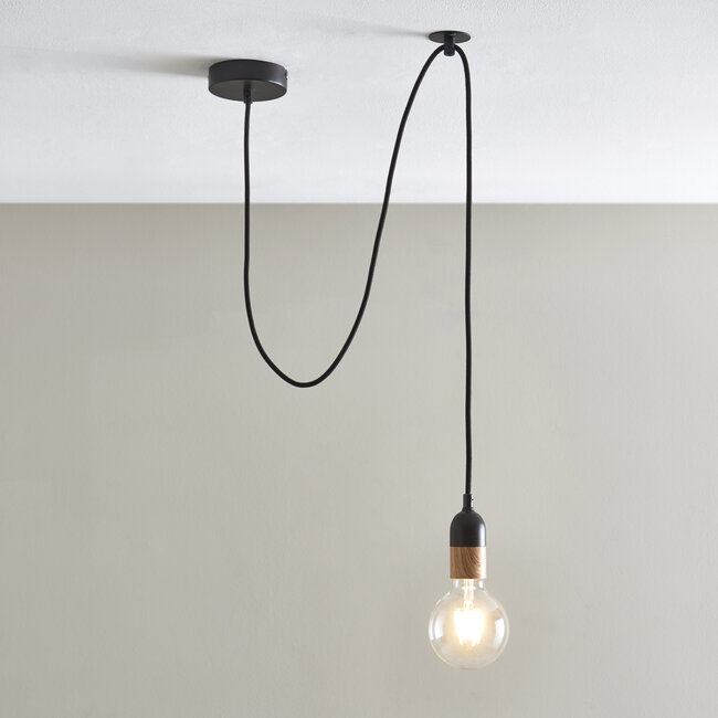 Flex 1 Light Ceiling Fitting Black