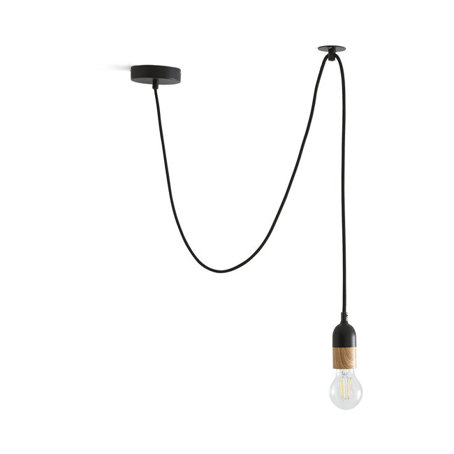 Flex 1 Light Ceiling Fitting Black