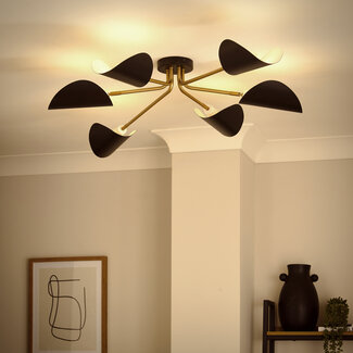 Begonia 6 Light Semi-Flush Ceiling