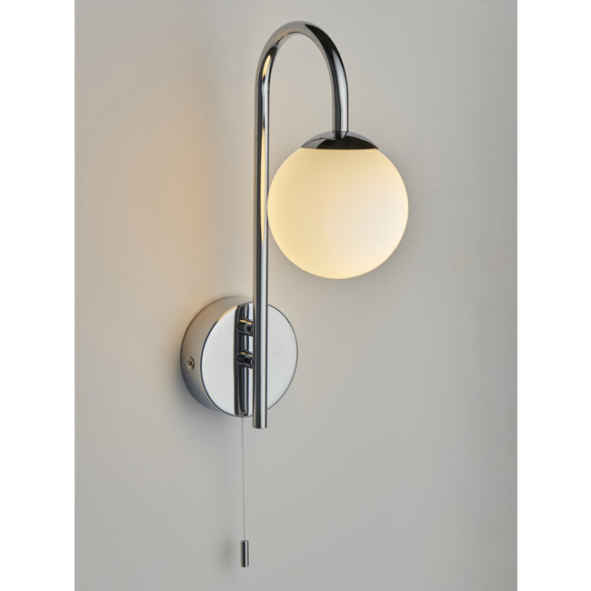 Snowdrop wall light, Chrome