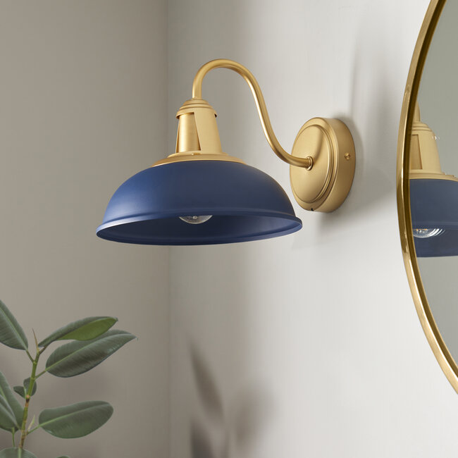 Gaya Bathoom Wall Light Navy