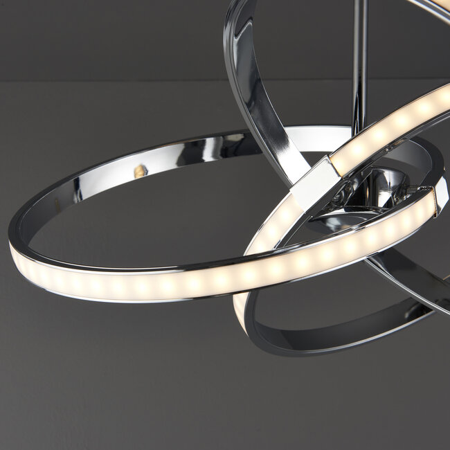 Remi 3lt Semi Flush LED Chrome