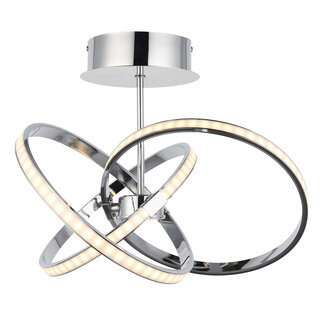 Remi 3lt Semi Flush LED Chrome