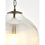 Dropper ribbed glass pendant