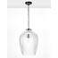 Dropper ribbed glass pendant