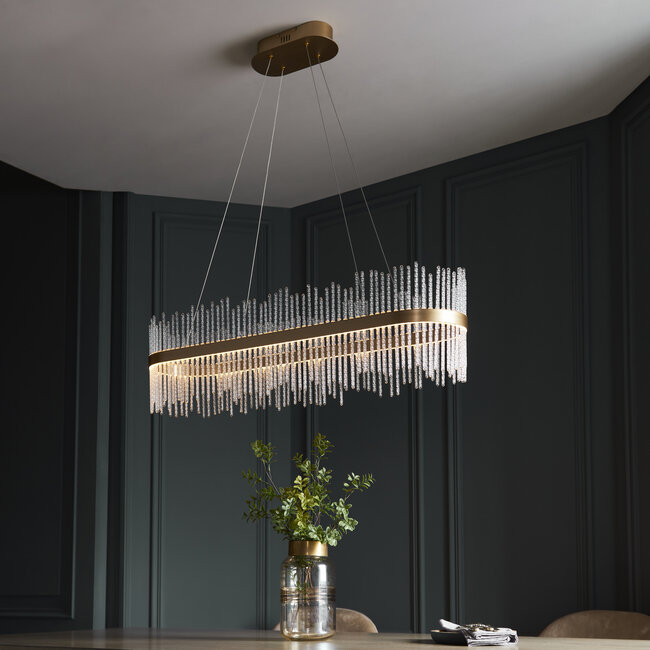 Adriel Linear Pendant - Gold