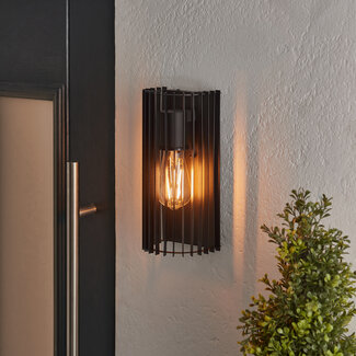 Leno Outdoor Wall Light Sconce Black