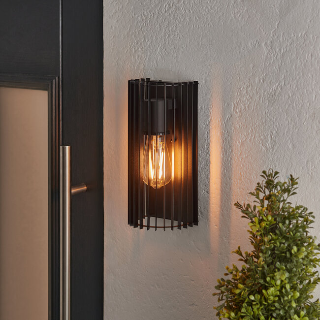 Leno Outdoor Wall Light Sconce Black