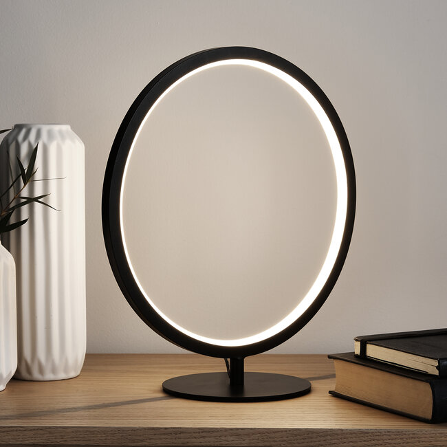 Langdon 1lt Table Matt Black LED