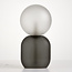 Juno Frosted Glass Table Lamp Grey